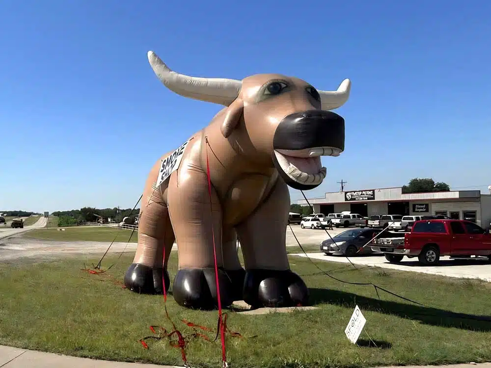 custom inflatable bull balloon