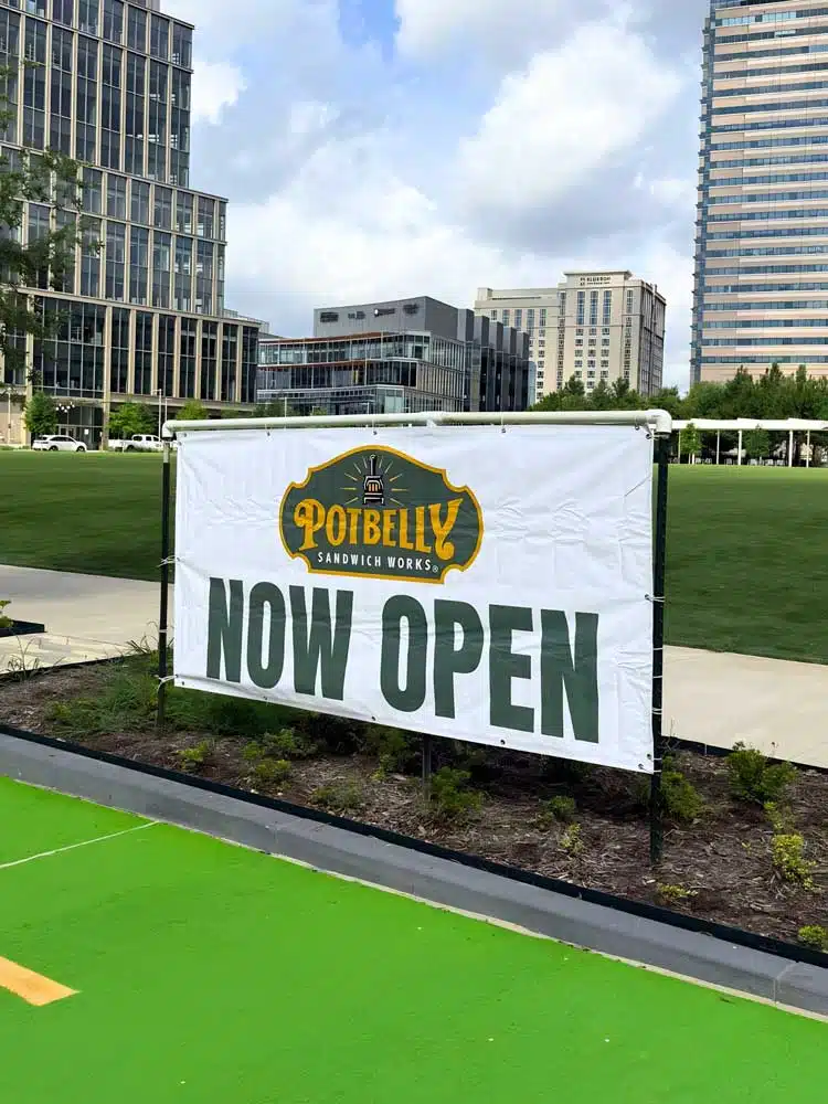 advertising banner for restaurant